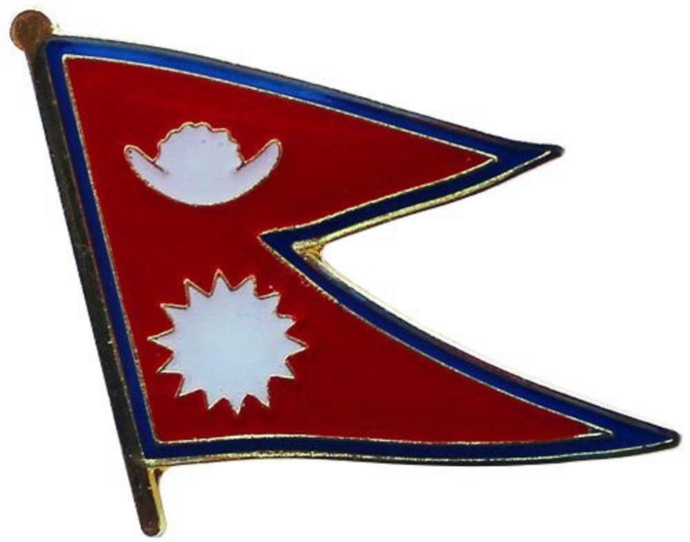 Nepal Country Flag Bike Motorcycle Hat Cap lapel Pin
