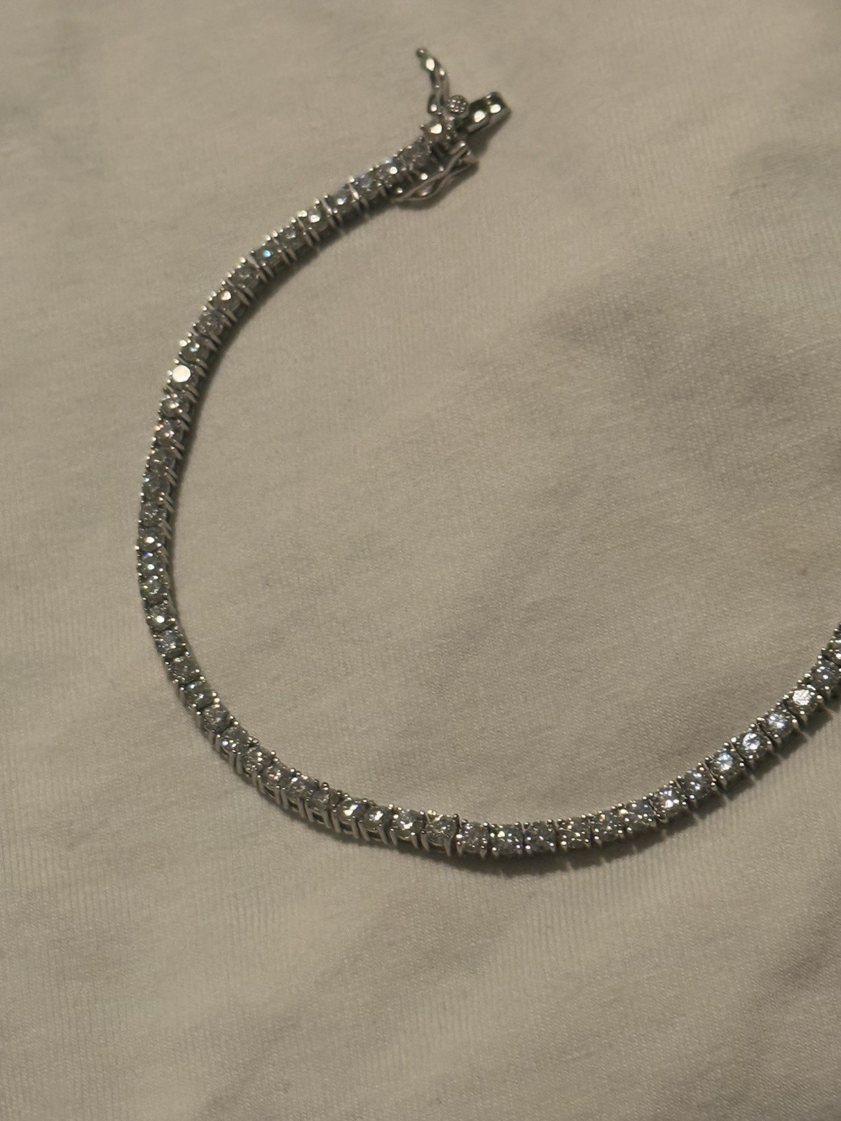 925 sterling silver VSS Moissanite 3mm 7in watch video on Instagram XDevestated