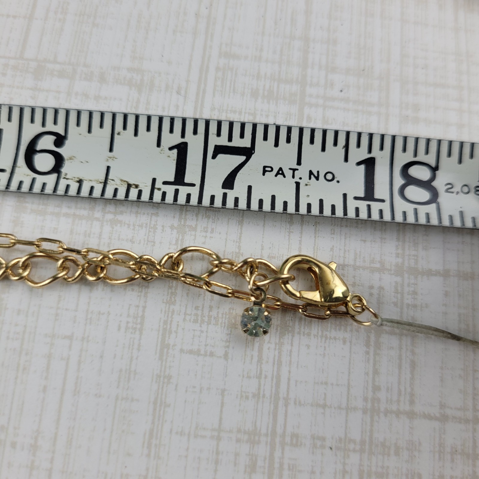 Large Rhinestone Christmas Tree Pendant Necklace Extra Long Chain 35″