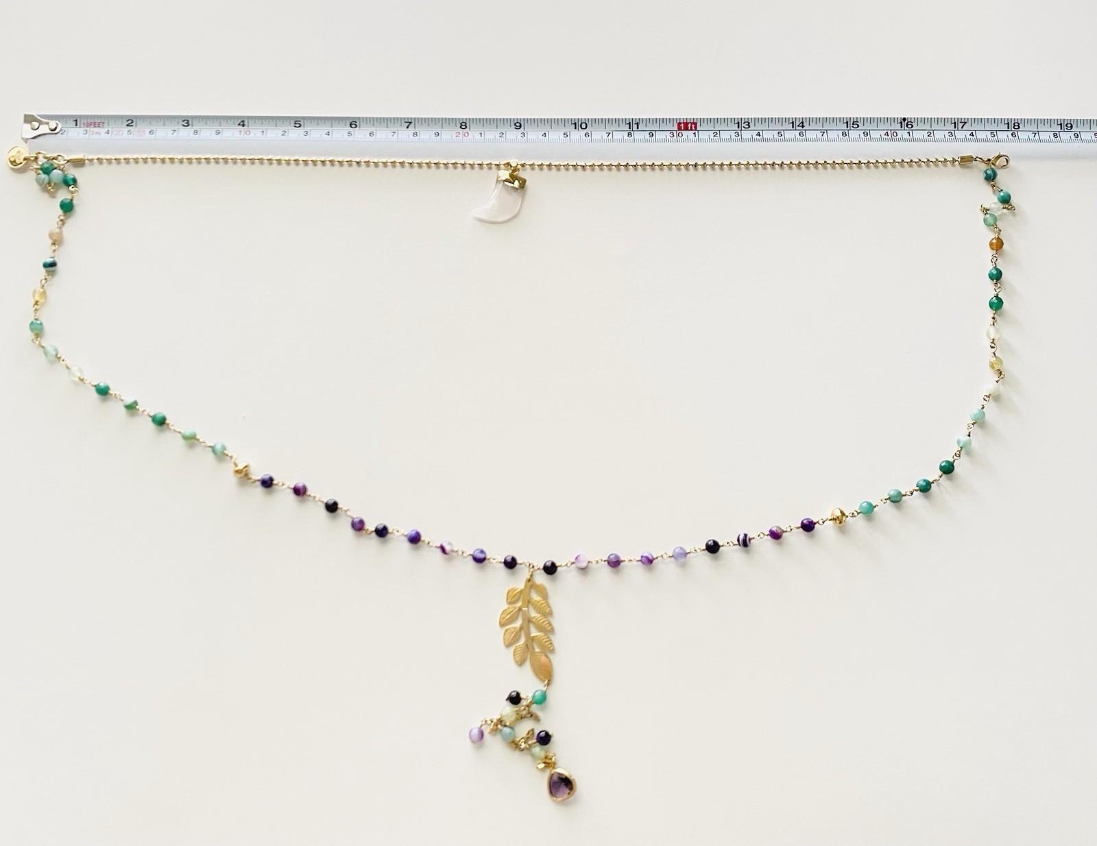 Nature Jewelry Semi Precious Gemstone Leaf Boho Jewelry