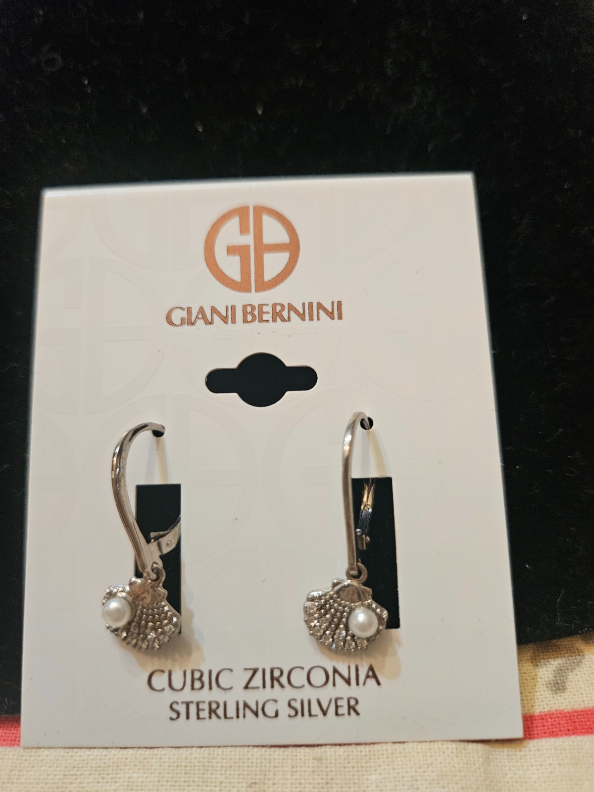 Giani Bernini scallop earrings. sterling silver. NWT