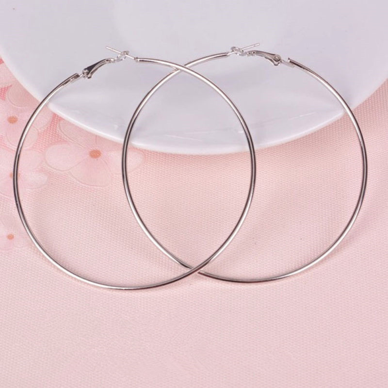 New Women’s Fashion Jewelry Various Size Gold Or 925 Silver Plated Hoop Earrings
