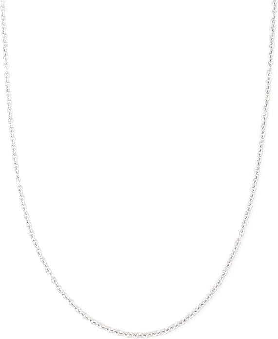 2MM Stainless Steel Necklace – Thin Cable Chain for Women & Men, Silver Chains f
