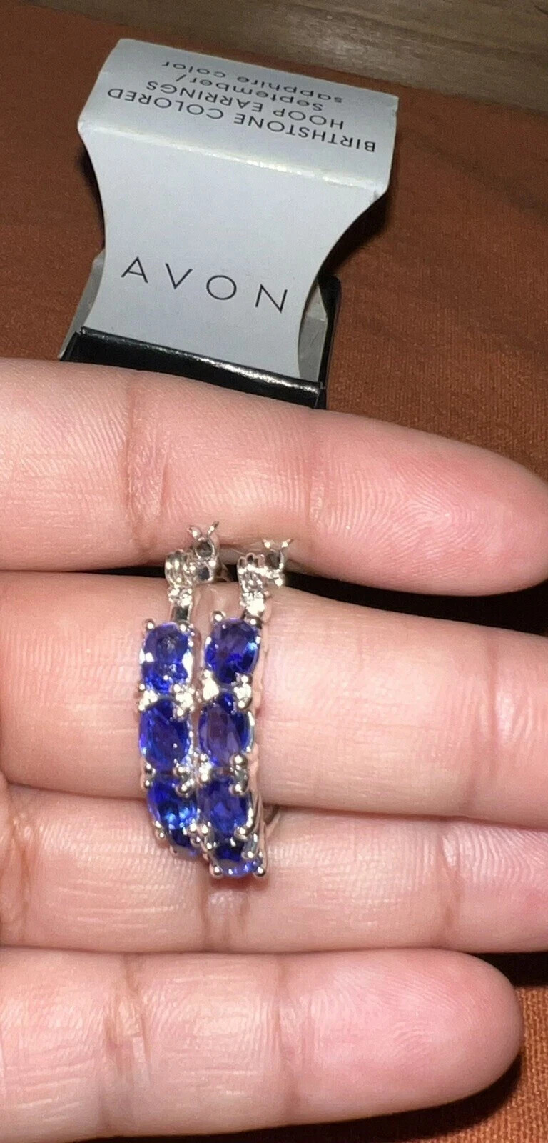 Avon Birthstone Colored Hoop Earrings | Choose Your Month | Nickel-Free Dazzling
