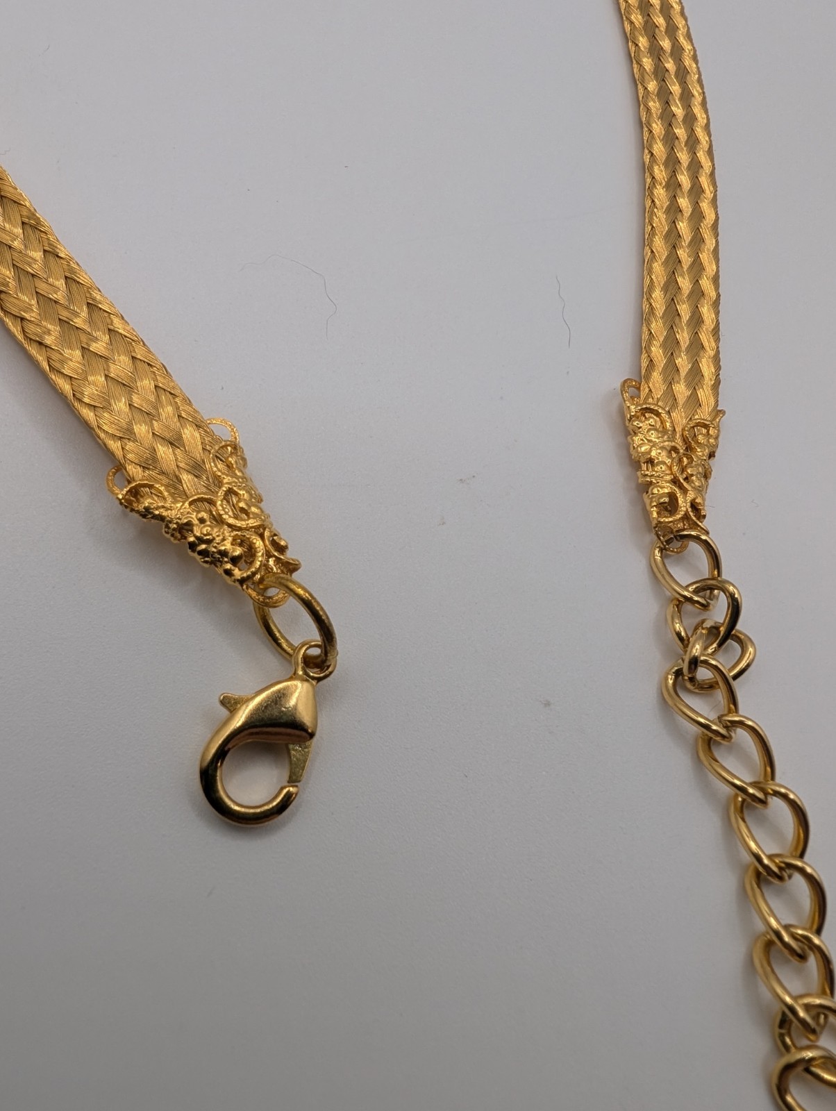 Carol & Stelios Paraskavas 24K Gold Plated Mesh Hercules Knot Necklace