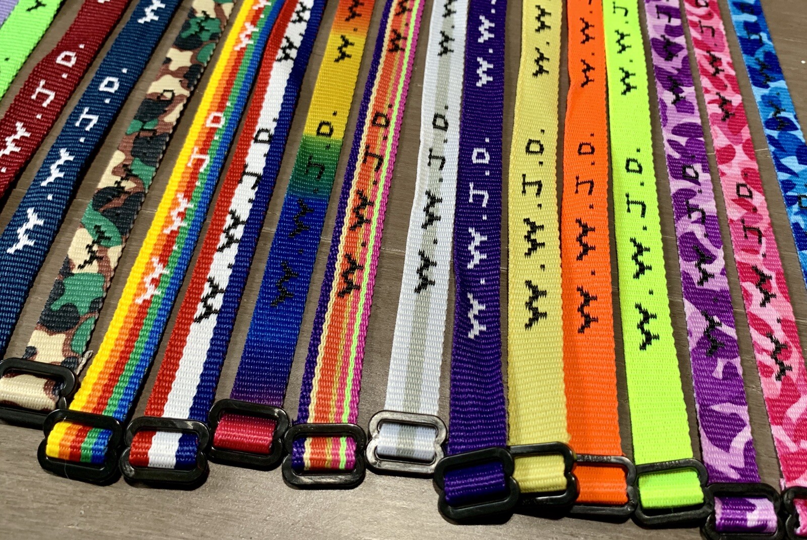 1 Woven Jesus Religious WWJD Bracelets Bracelet Fundraiser Fashion Wristbands