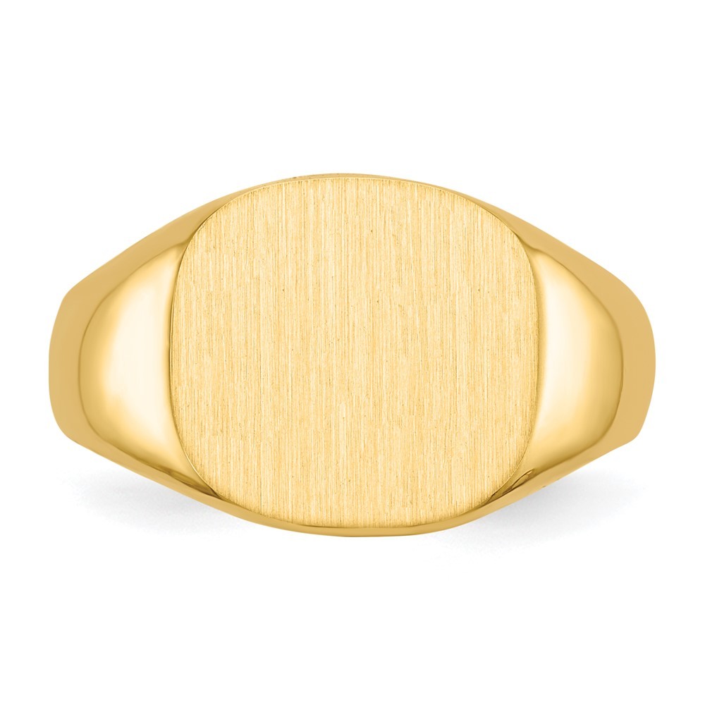 10ky 12.0×13.5mm Open Back Men’s Signet Ring