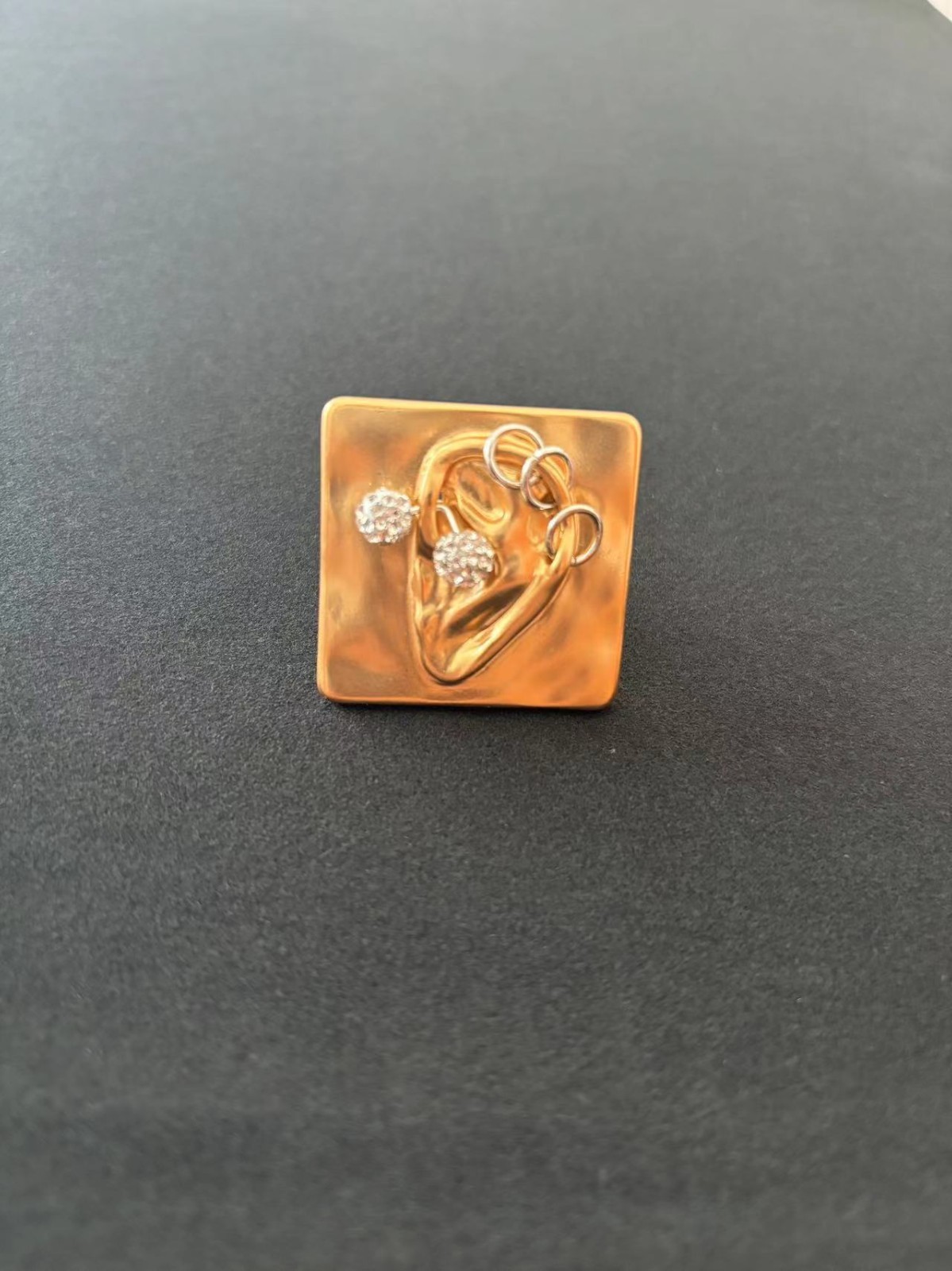 🎁AUTHENTIC Super High Quality Schiaparelli Eye Enamel Open Gold Ring Lover Gift