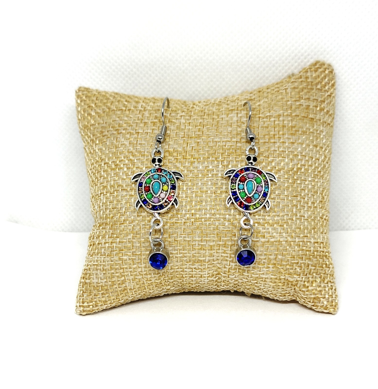 Turtle Dangle Drop Earrings