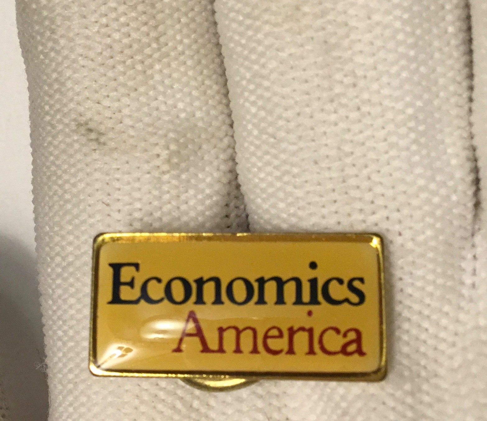 Lot Of 3 USA Lapel Pins Hat Pins 1 American Flag & 2 Economics America