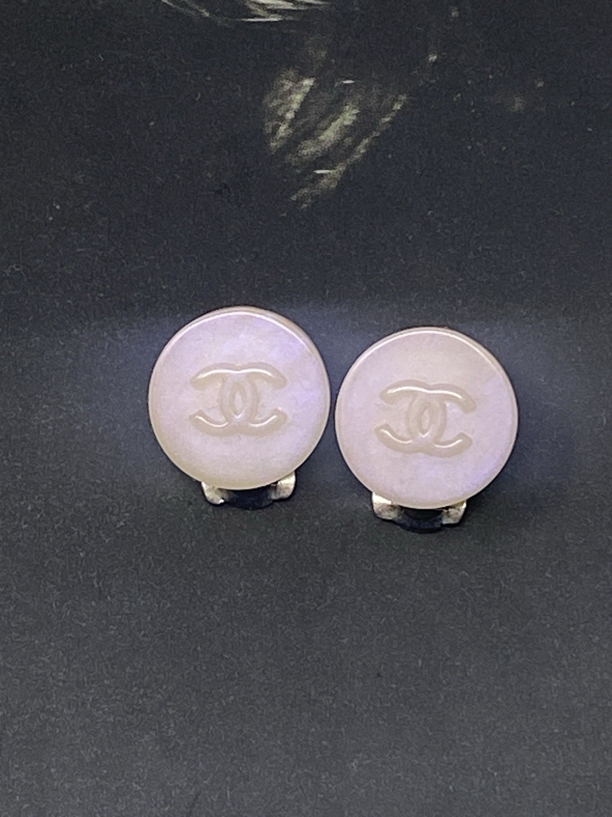 Chanel CC clip On Earrings