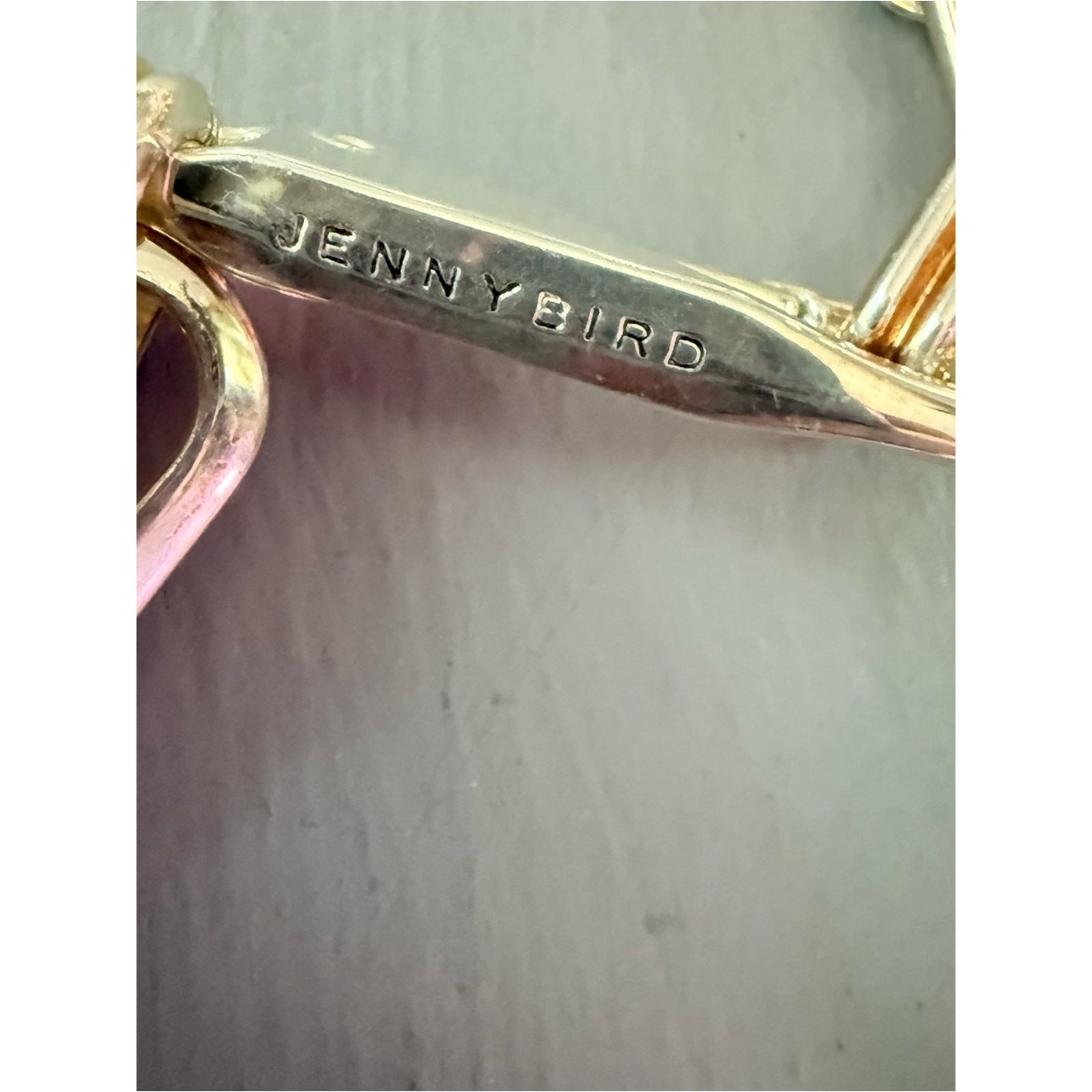 Jenny Bird Two Tone Large Paperclip Necklace
