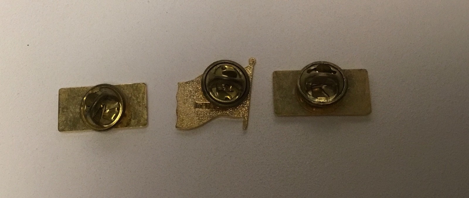 Lot Of 3 USA Lapel Pins Hat Pins 1 American Flag & 2 Economics America