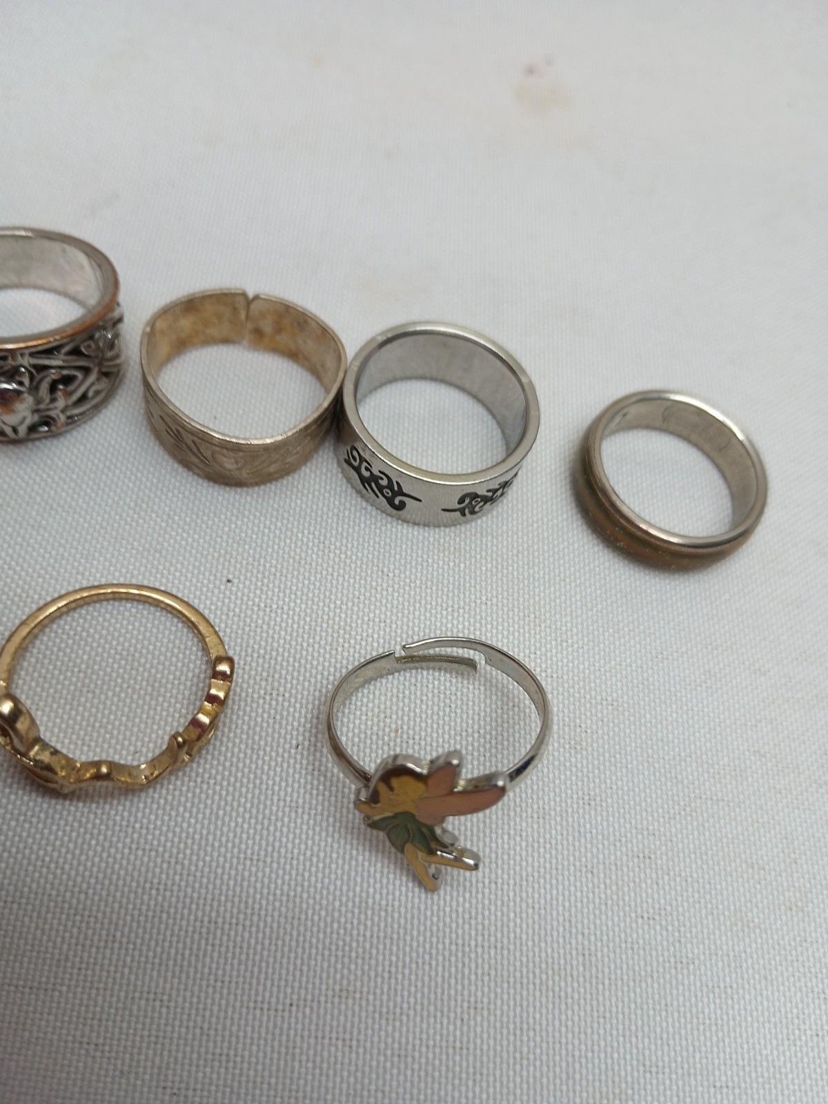 Lot of 10 Costume Jewelry Rings
