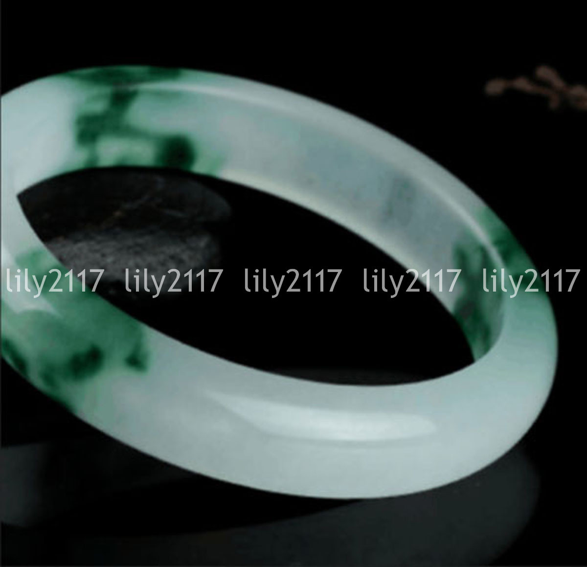 Beautiful Natural Green Jade Jadeite Gemstone Bangle Bracelet 56-64mm Jewelry