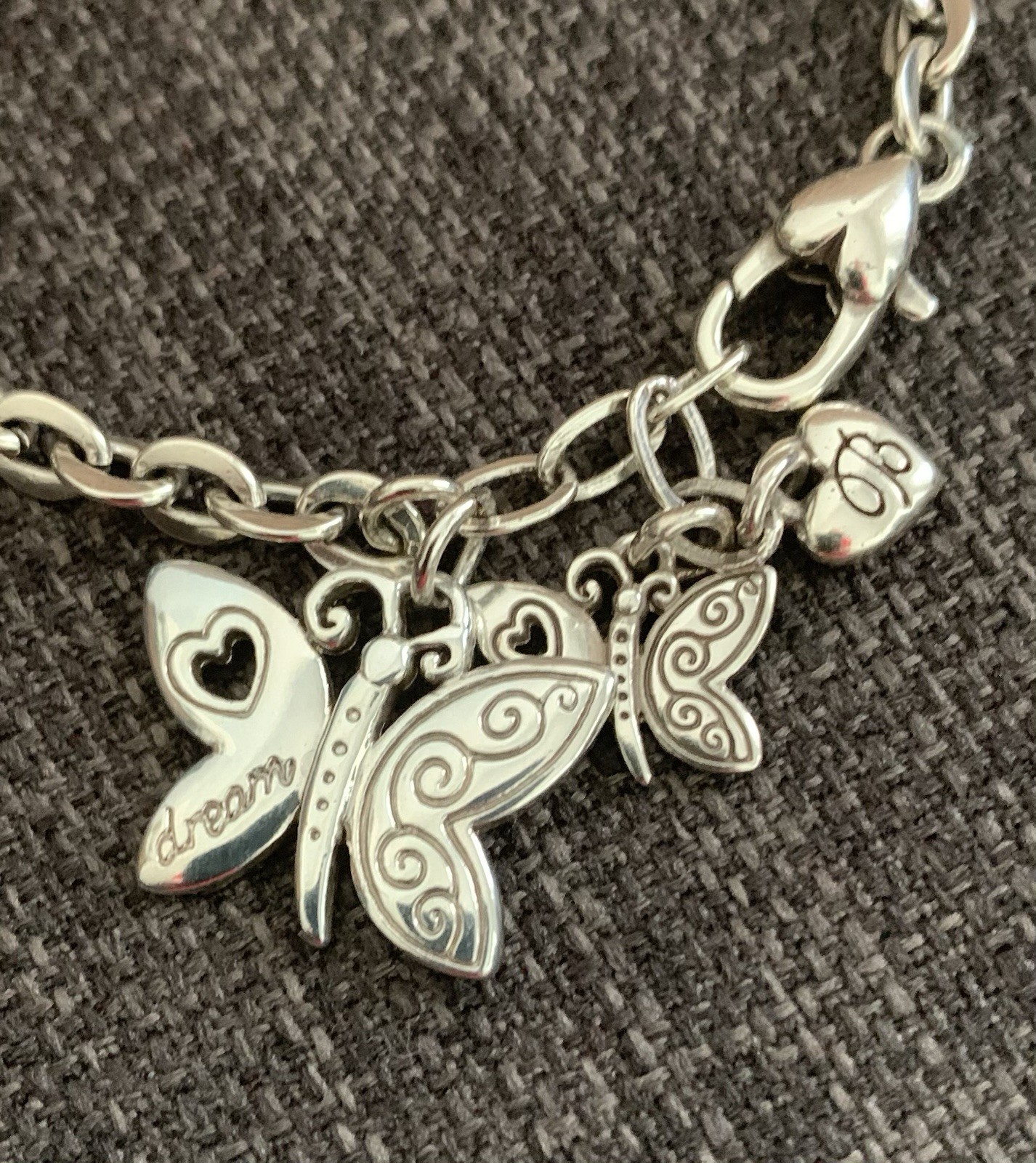 Brighton CRYSTALLINE BUTTERFLIES 2010 Remix, Size 7.5-8 Inch Bracelet, “Dream”