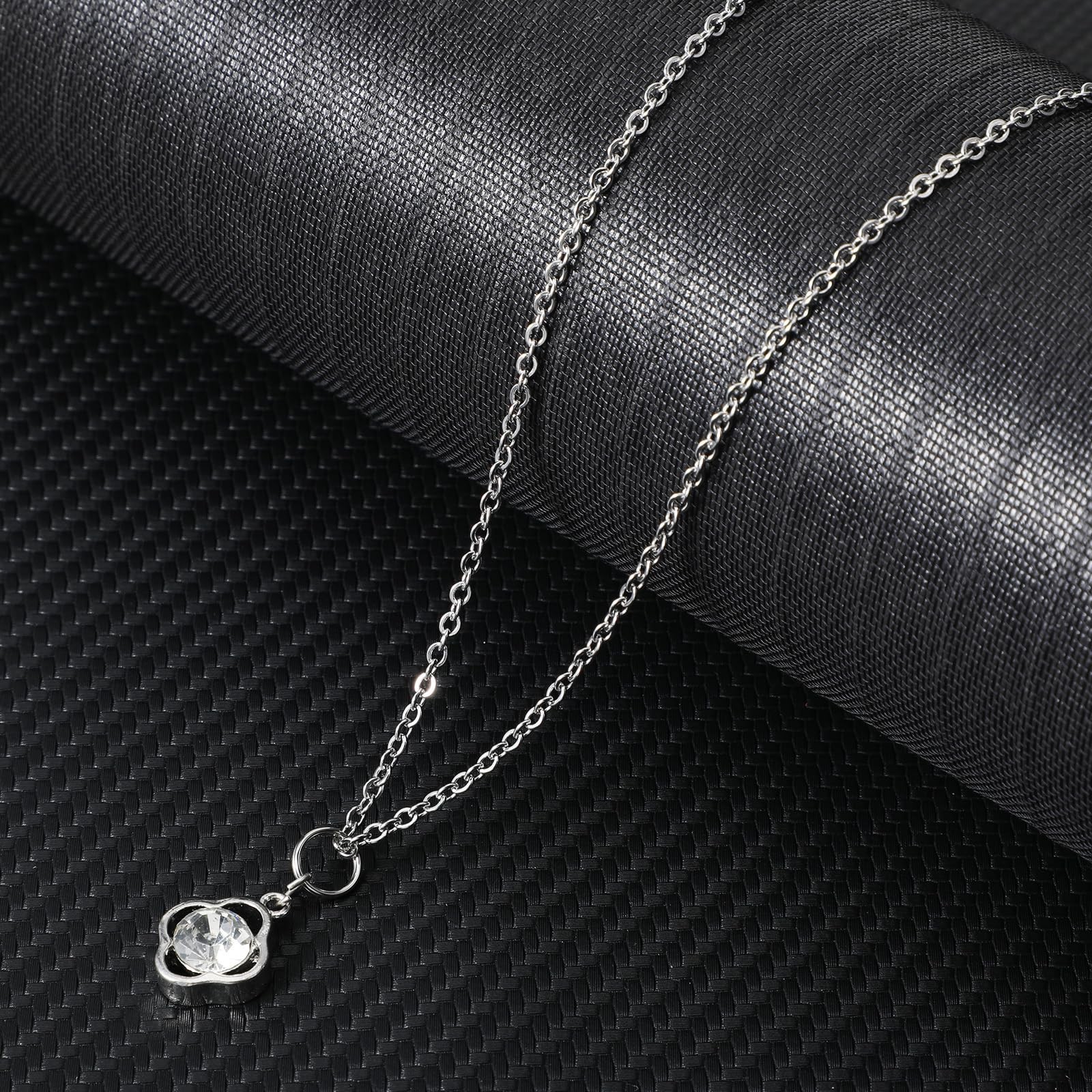 10 Pcs 18 Inch Stainless Steel Silver Necklace Chains with Lobster Clasps