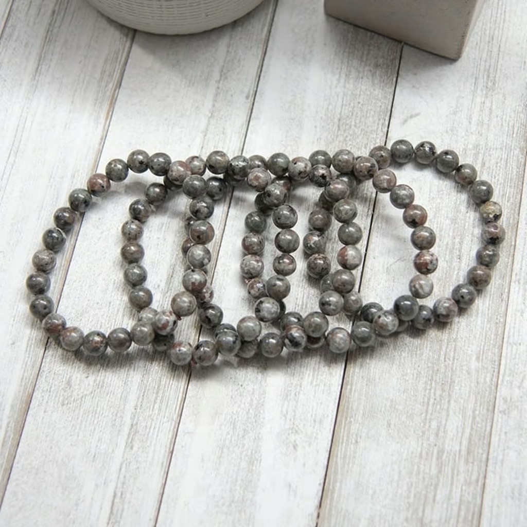 Yooperlite Beads Bracelet UV Emberlite Glowing Fire Rock Stone Bracelet Gifts
