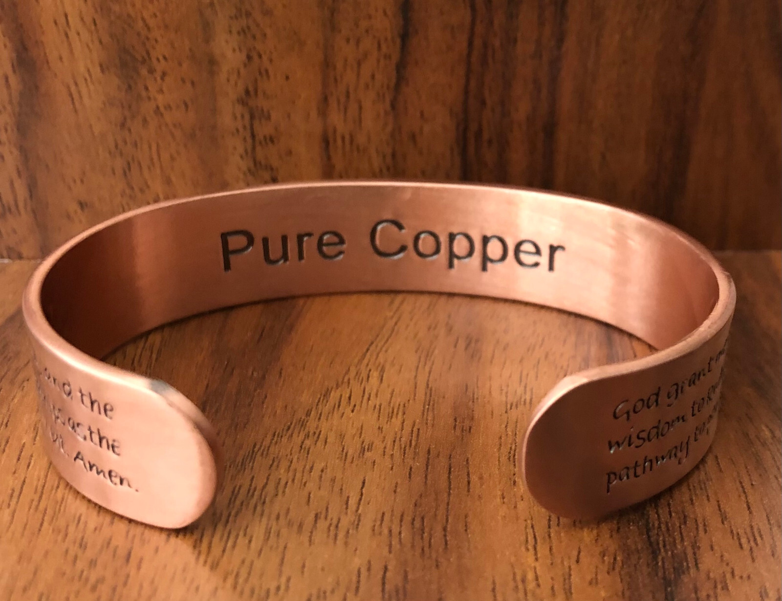 Cross Prayers Pure Copper Magnetic Bracelet Arthritis Pain Therapy Energy Cuff