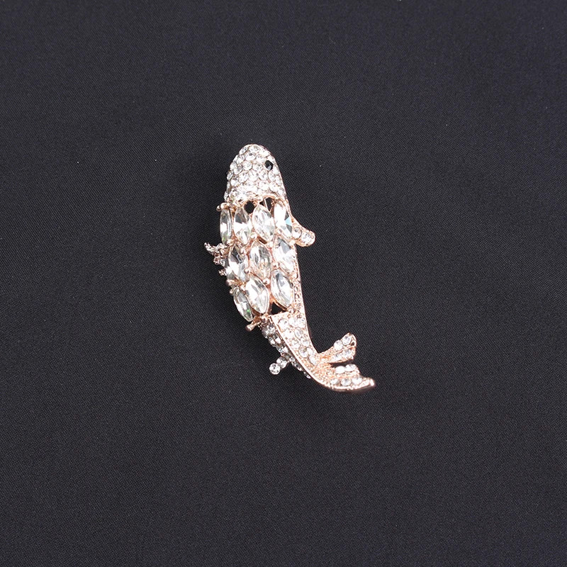 Women Men Unisex Lemon Goldfish Lover Brooch Fashion Koi Fish Pins Badge Jewelry