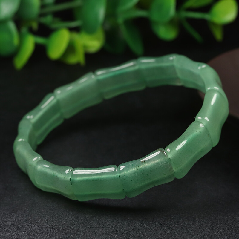 7.5″ Grade A 100% Natural Emerald Green Jade Bangle Bracelet Aventurine
