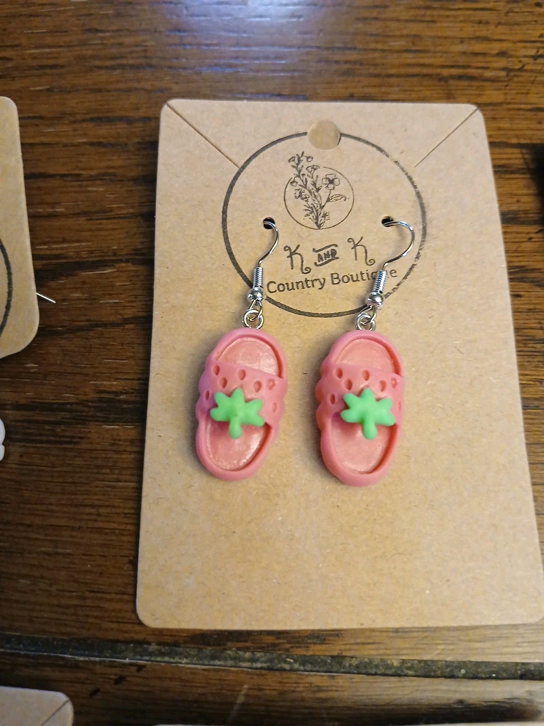 New Lot Of 9 Pair Cute Fun Pink Earrings For Kids, Teens, Young Adults