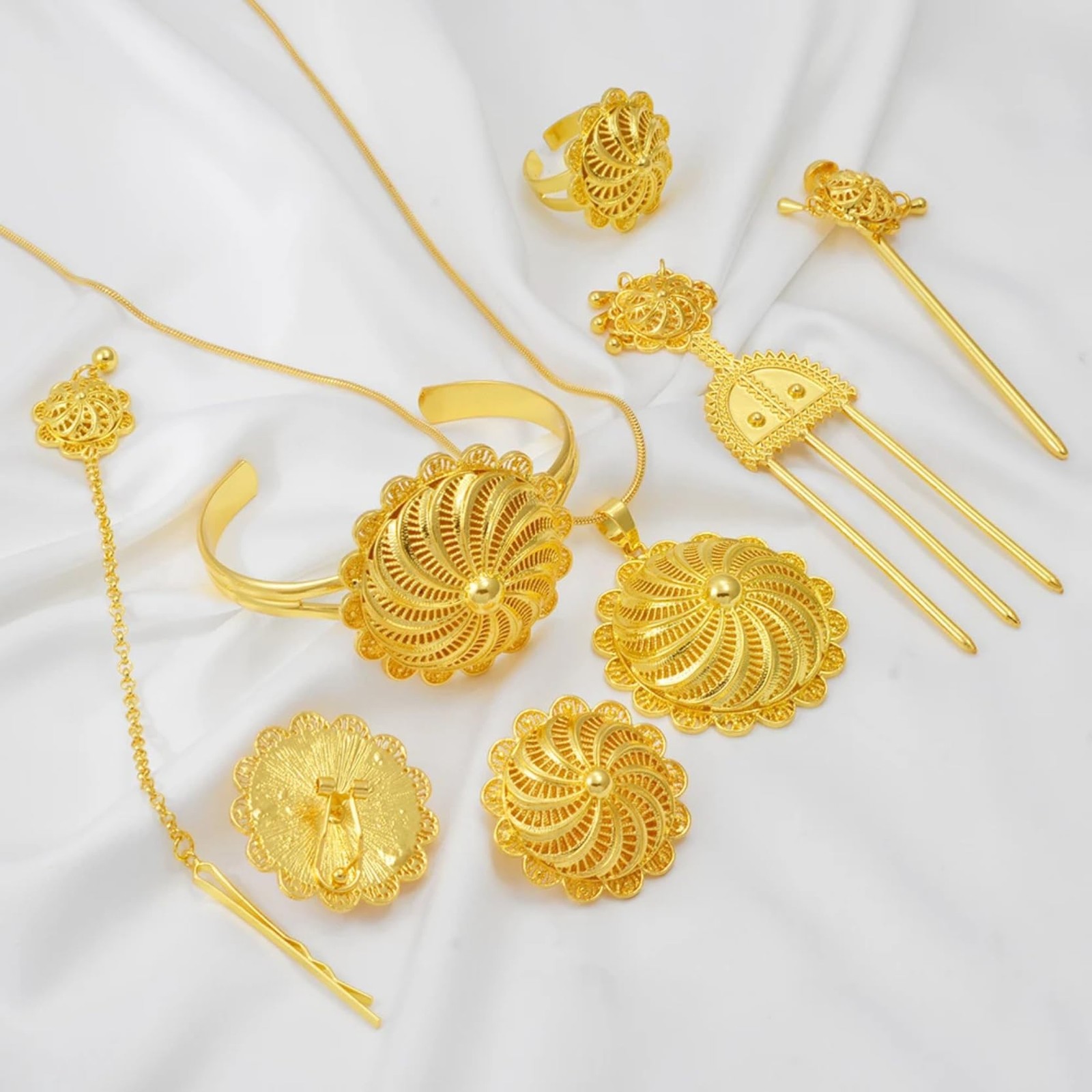 Ethiopian Traditional Jewelry | Eritrean Jewelry for Women Set | Ethiopian
