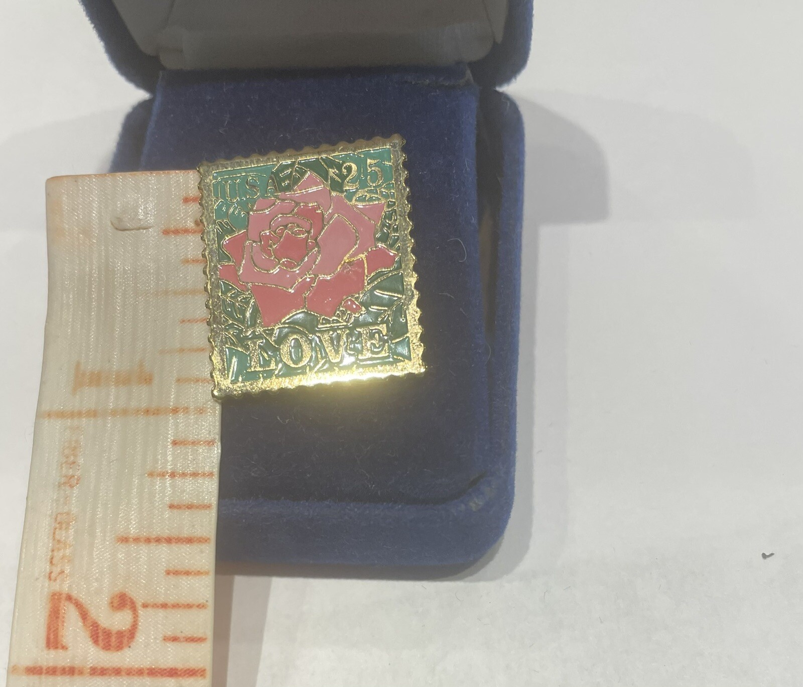 Love Stamp Pin USPS in Original Box Vintage 1988