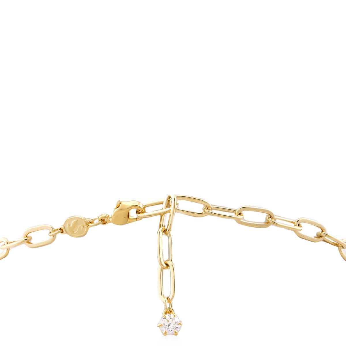 Swarovski Constella Necklace Chain Gold Shiny White