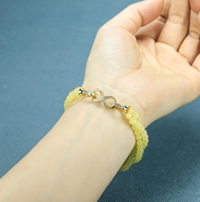 Girl Grandma Mother Lady Women Jade Beads Bracelet Jewelry Family Gift Box DD139