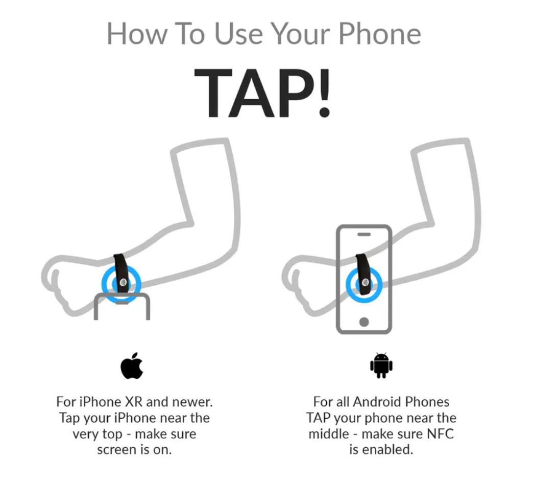 NFC-Enabled Non-Verbal Support Bracelet for Kids & Adults – Durable TPU 2-Pack