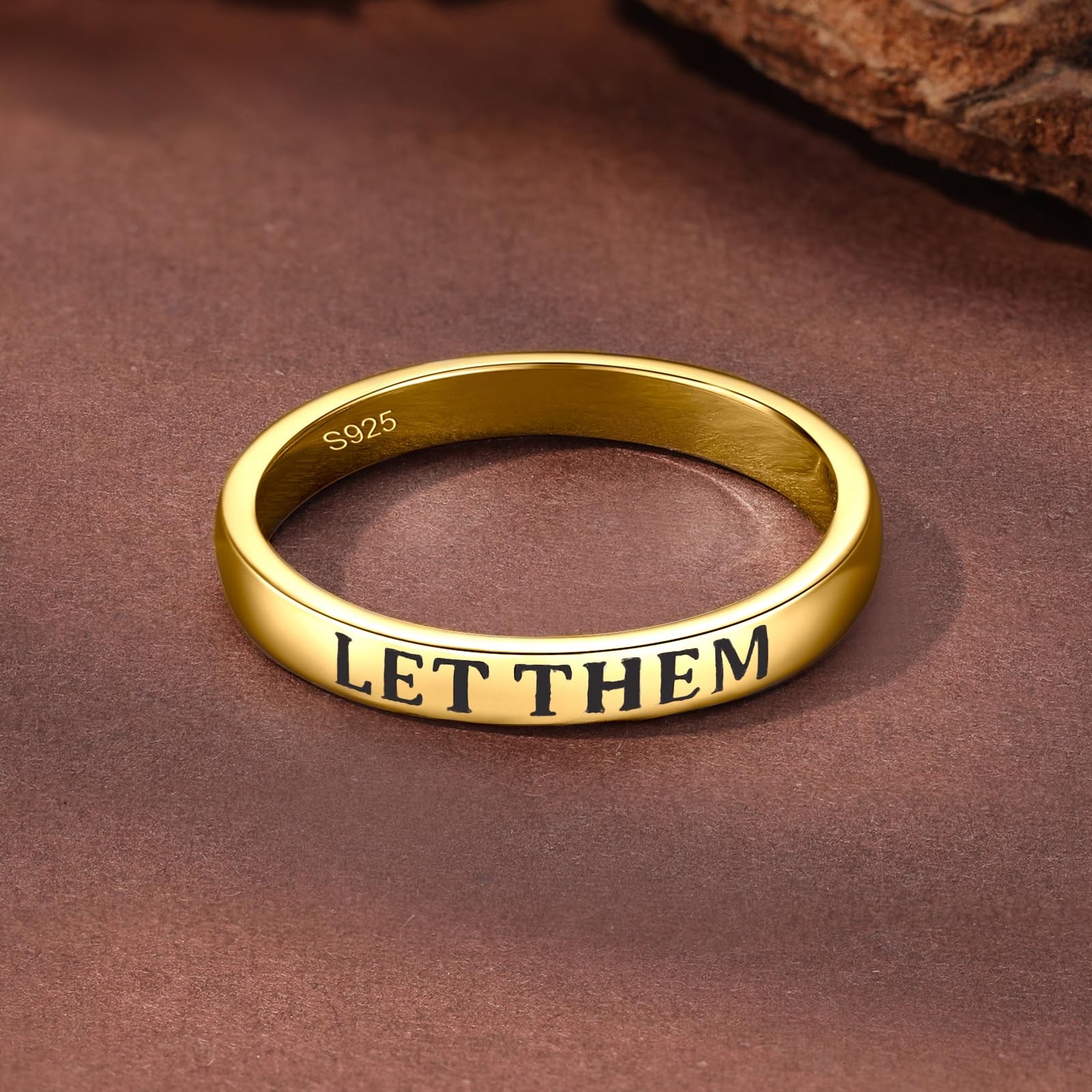 LET Them Ring,Worth Motivation Rings for Men, 925 Real Silver Ring To Sororit…