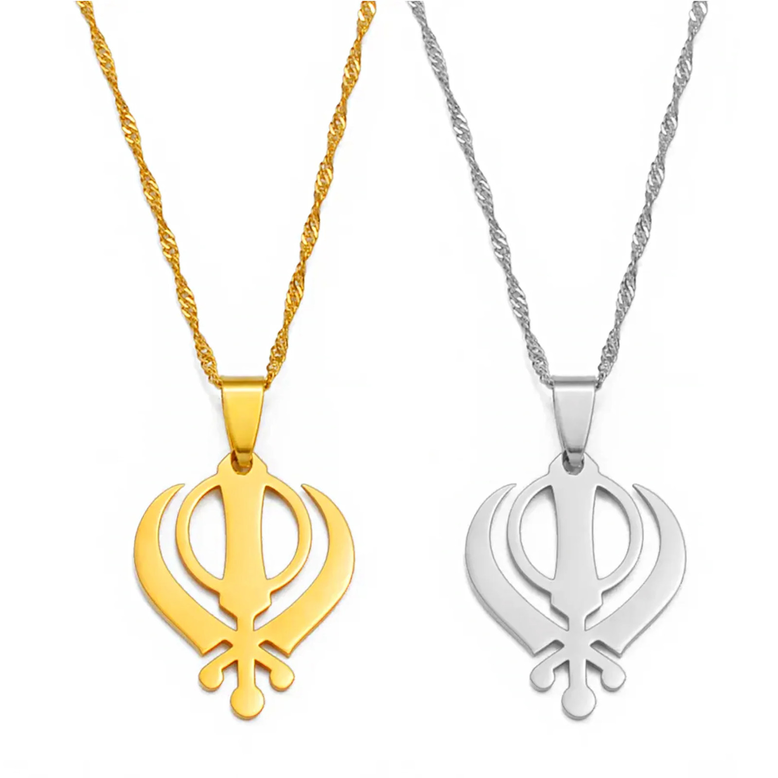 Khanda Sikh Symbol Pendant Necklace
