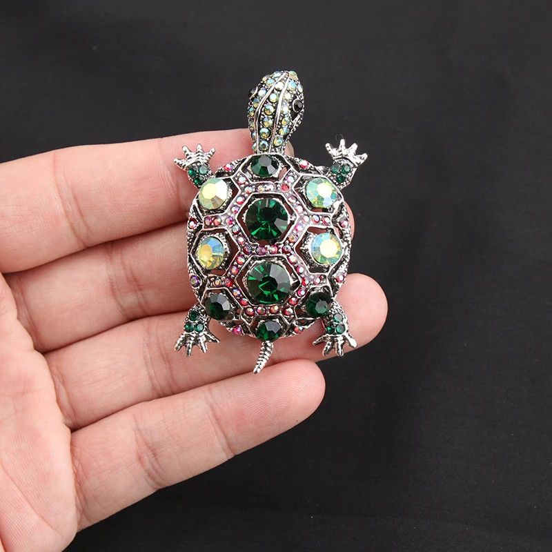 Women Men Unisex Tortoise Lover Brooch Fashion Animal Pins Badge Jewelry