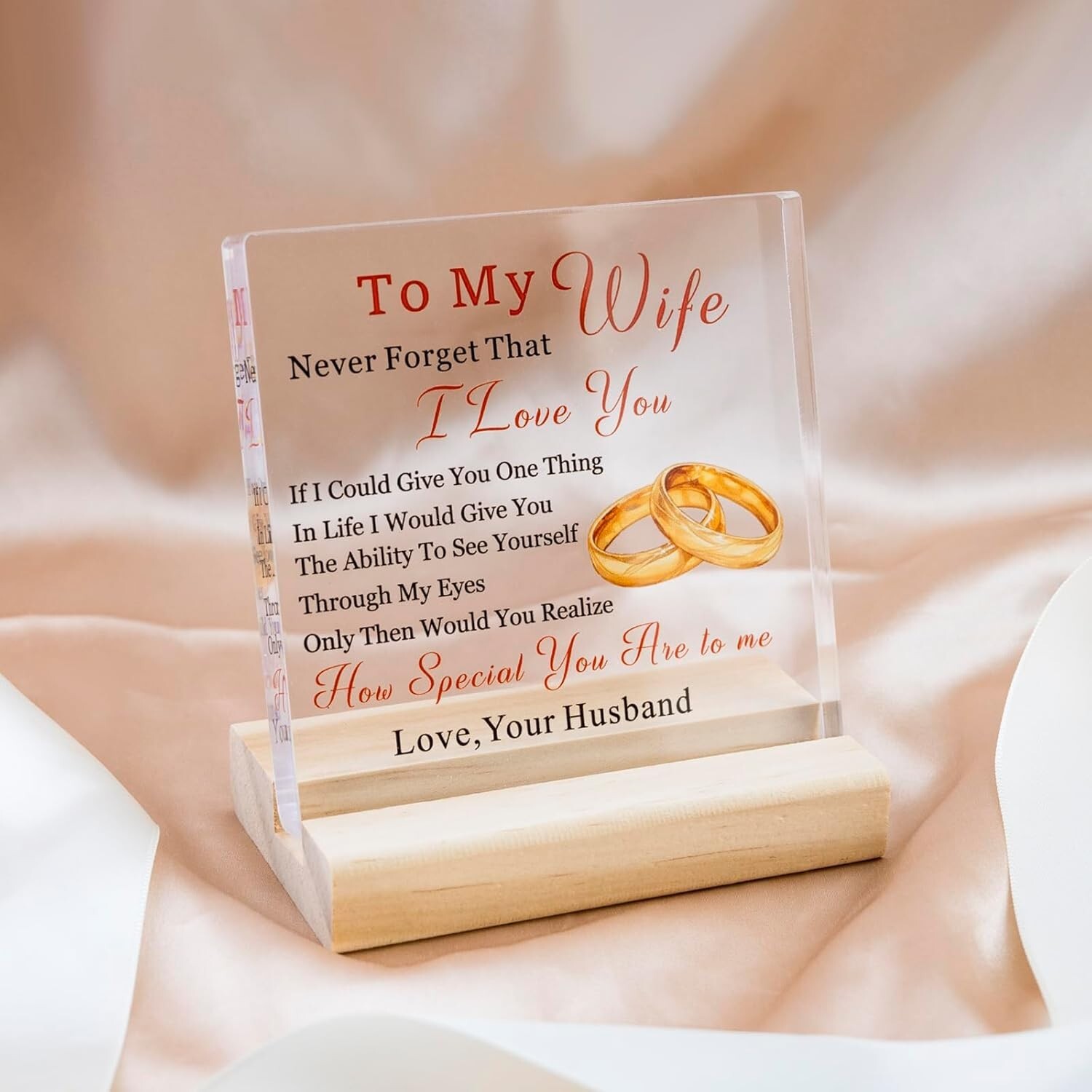To My Wonderful Wife Valentine Gifts For Her Birthday Anniversary Present Love