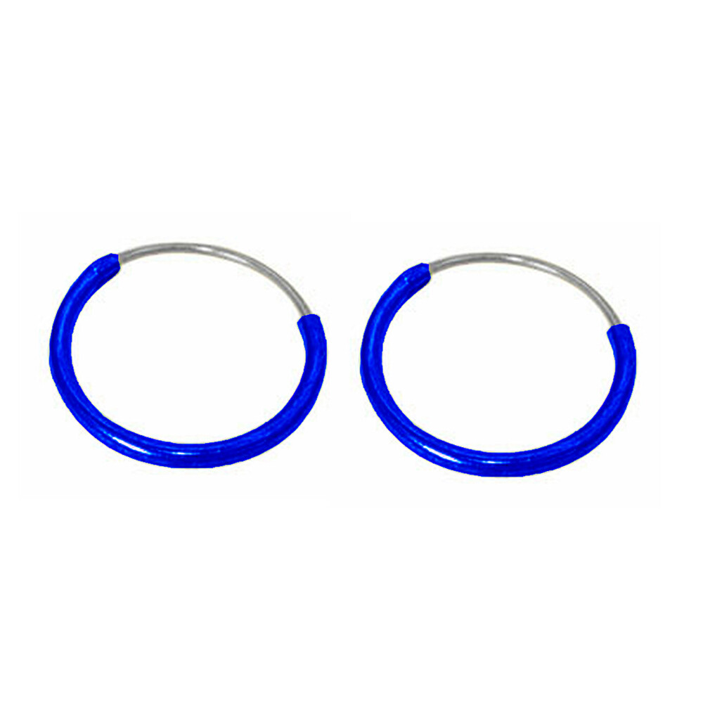 Sterling Silver Hoop Earrings 8mm, 10mm, 12mm Sold in pairs