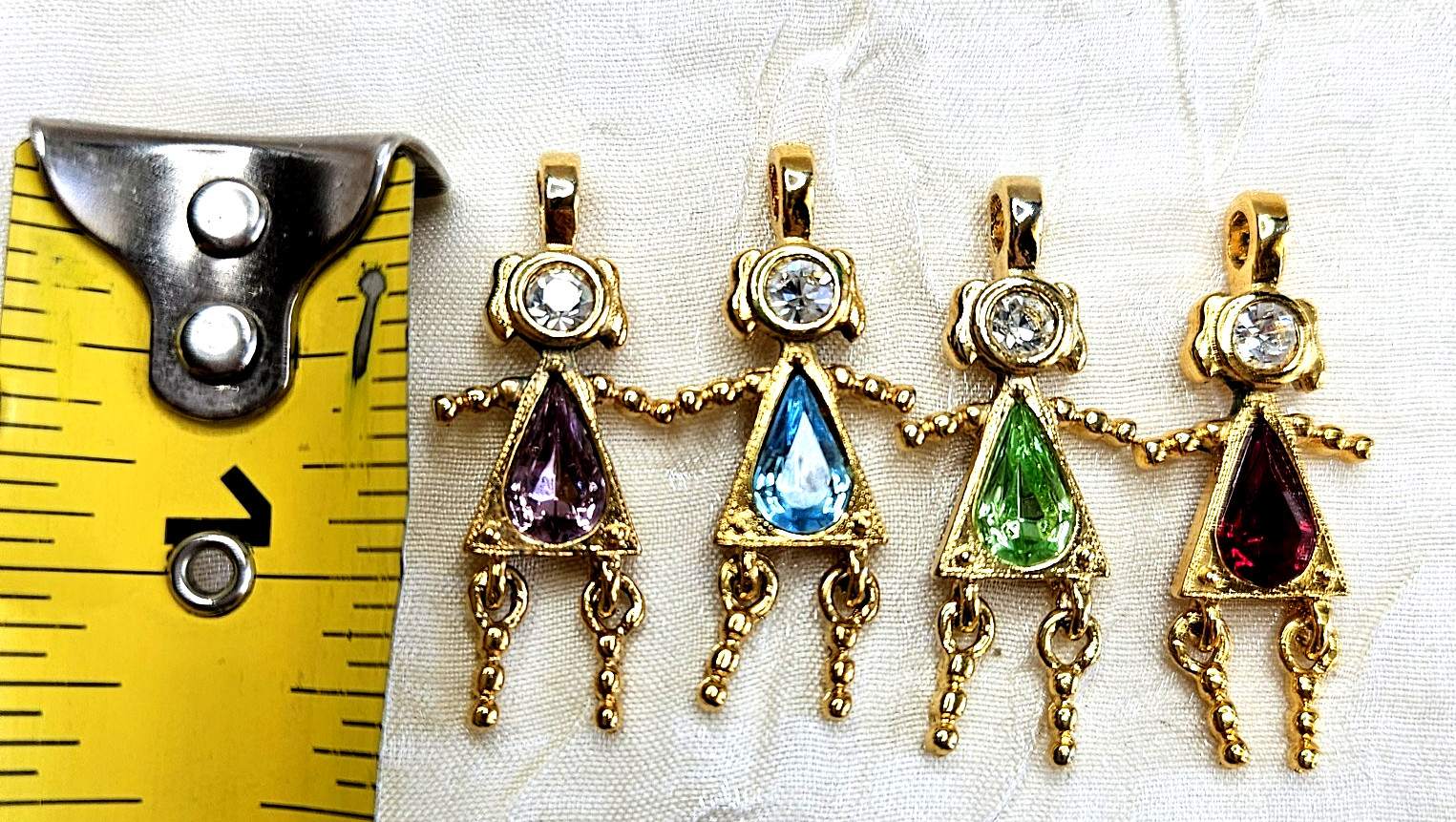Roman Inc Birthstone Mom & Grandma Pins + 4 girls Birthstone Charms Costume