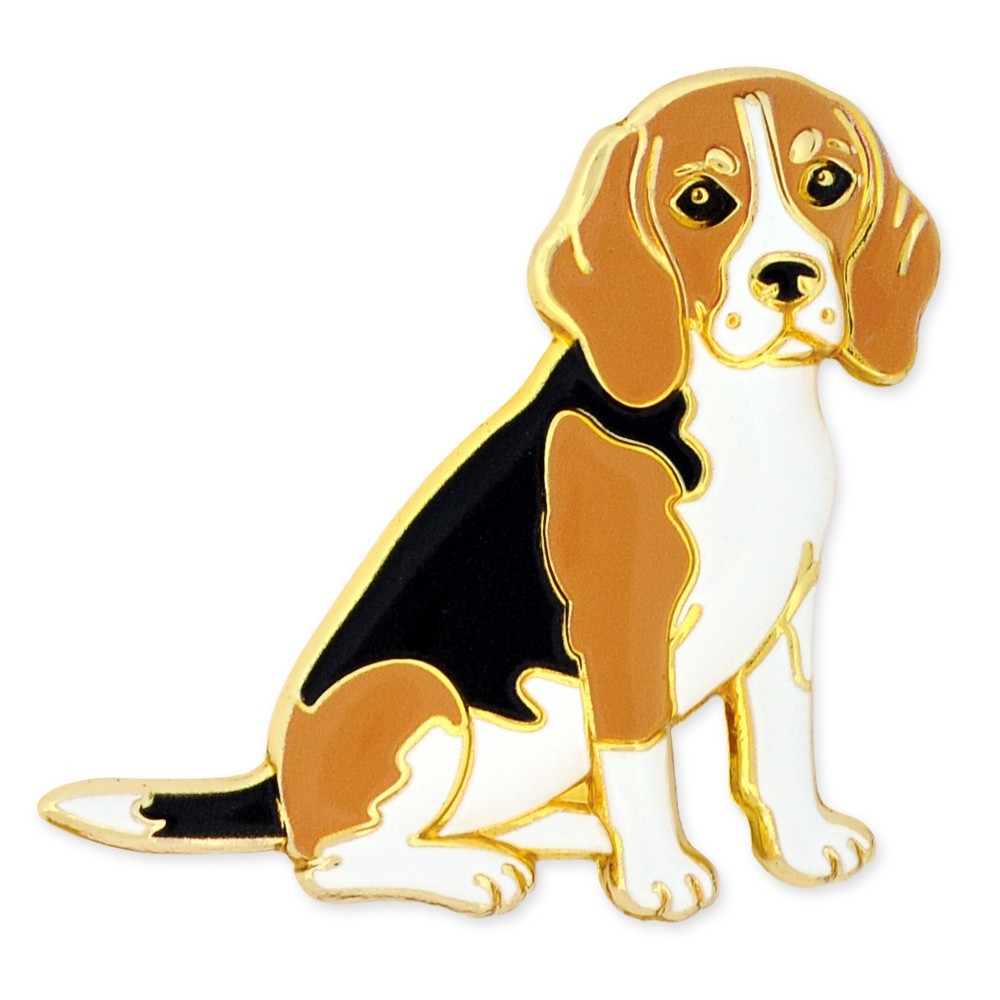 PinMart’s Beagle Lapel Pin – 3D Enamel Dog Pin