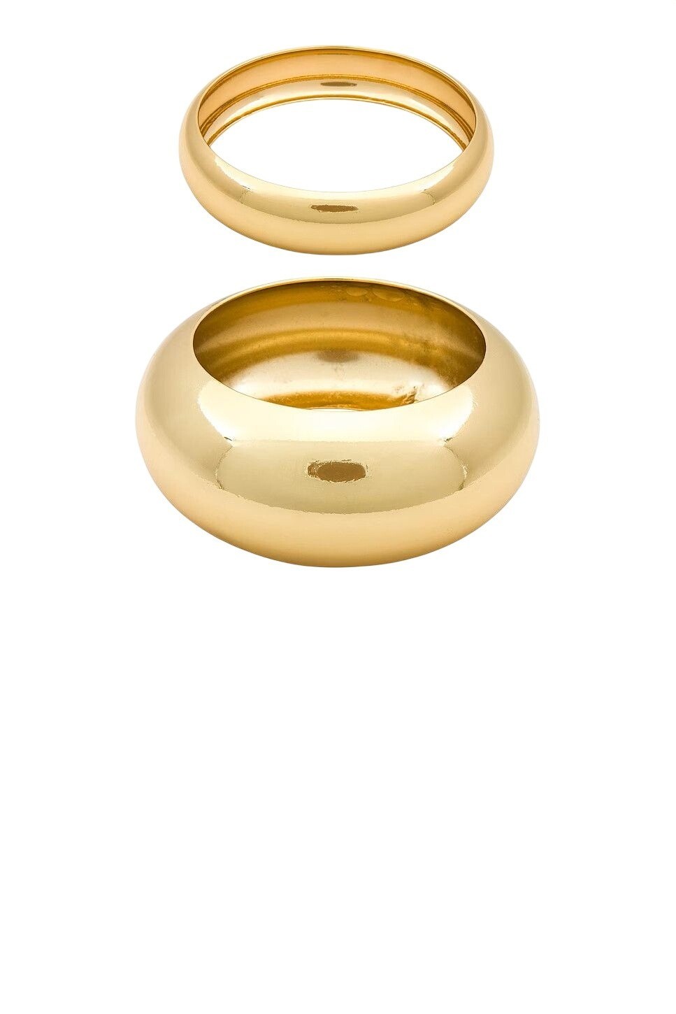 8 Other Reasons Bangle Bracelet Set in Gold One Size Womens