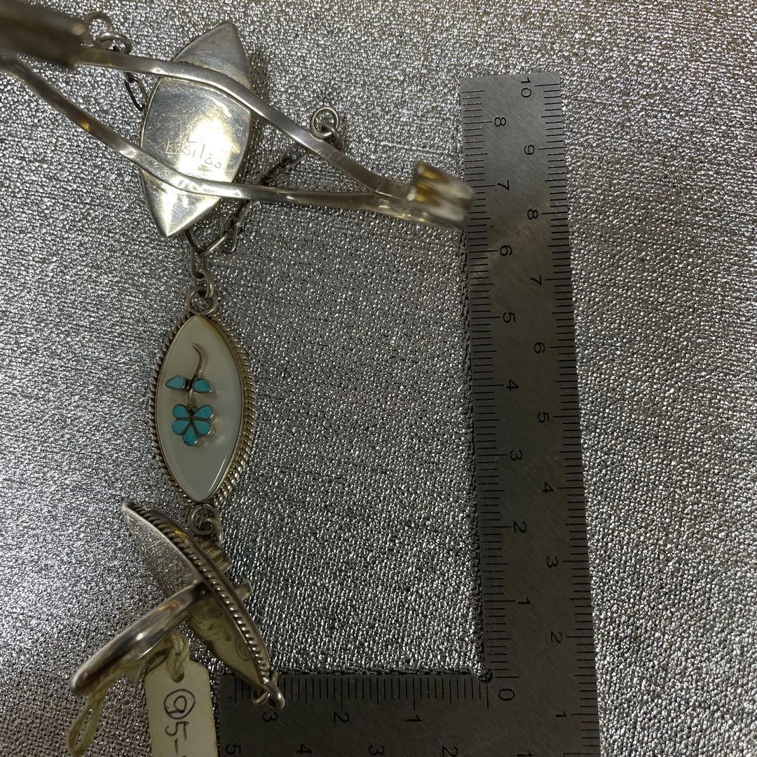 Zuni Slave Bracelet Ring Inlay Turquoise MOP