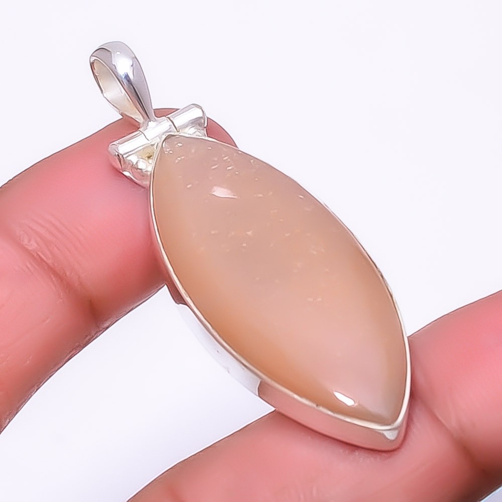 Moonstone – Sri Lanka 925 Sterling Silver Pendant 1.95″ P972928, Christmas Gift