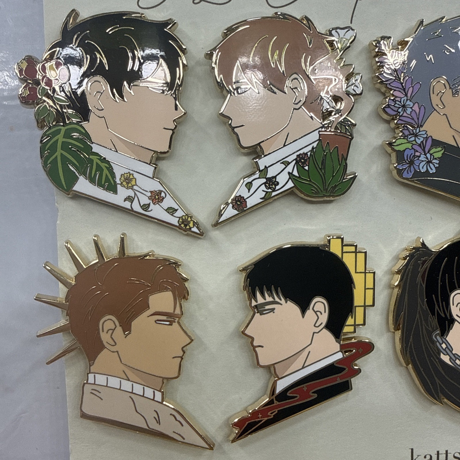 BL Boy’s Love Enamel Pins Set (20 Pieces) manga manhwa couples