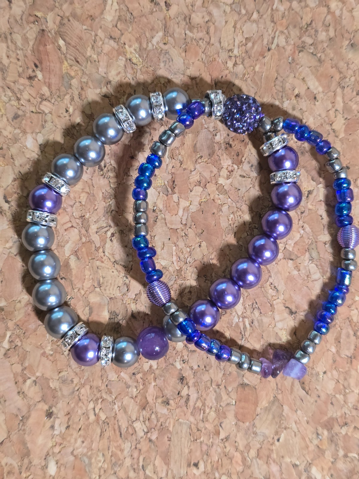 Women’s Woman’s Bracelet Silver and Purple