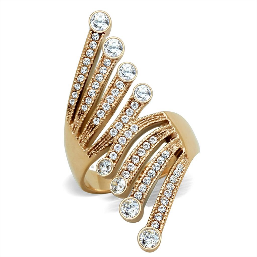 Stainless Steel Ring With Aaa Grade Cz Stone A874-TK1631