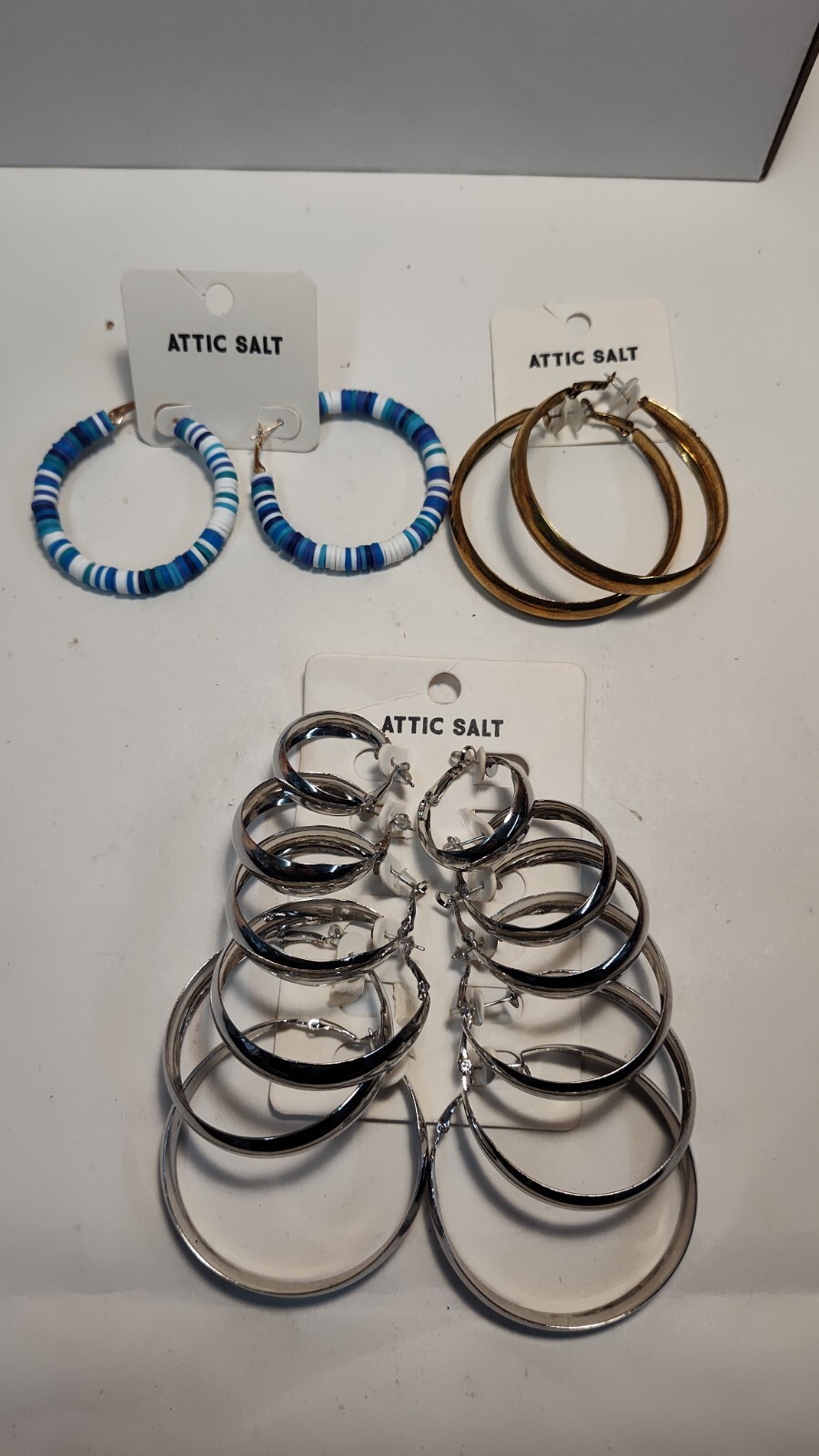 Lot Of 8 Pair Of Attic Salt Hopp Earrings