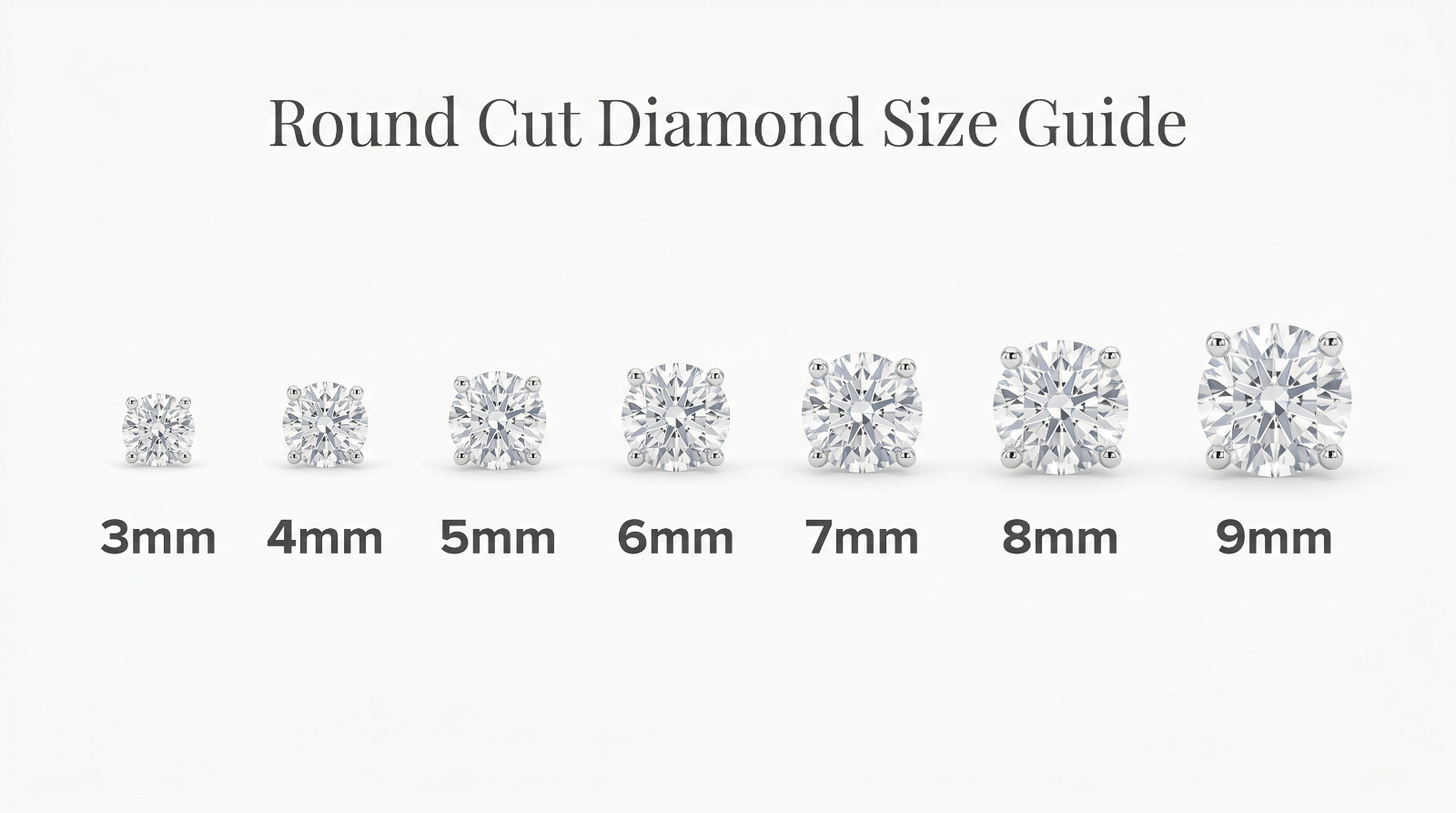 14K Solid White Gold Round Solitaire Cubic Zirconia Screw Back Stud Earrings