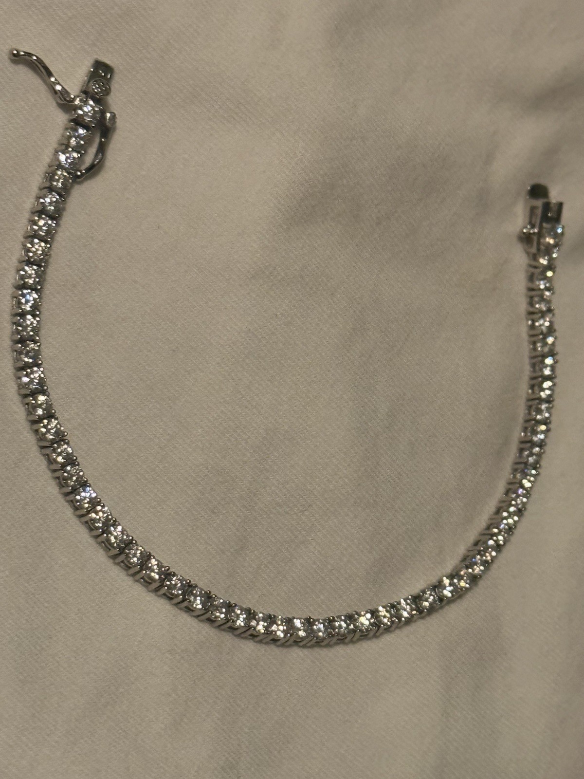 925 sterling silver VSS Moissanite 3mm 7in watch video on Instagram XDevestated