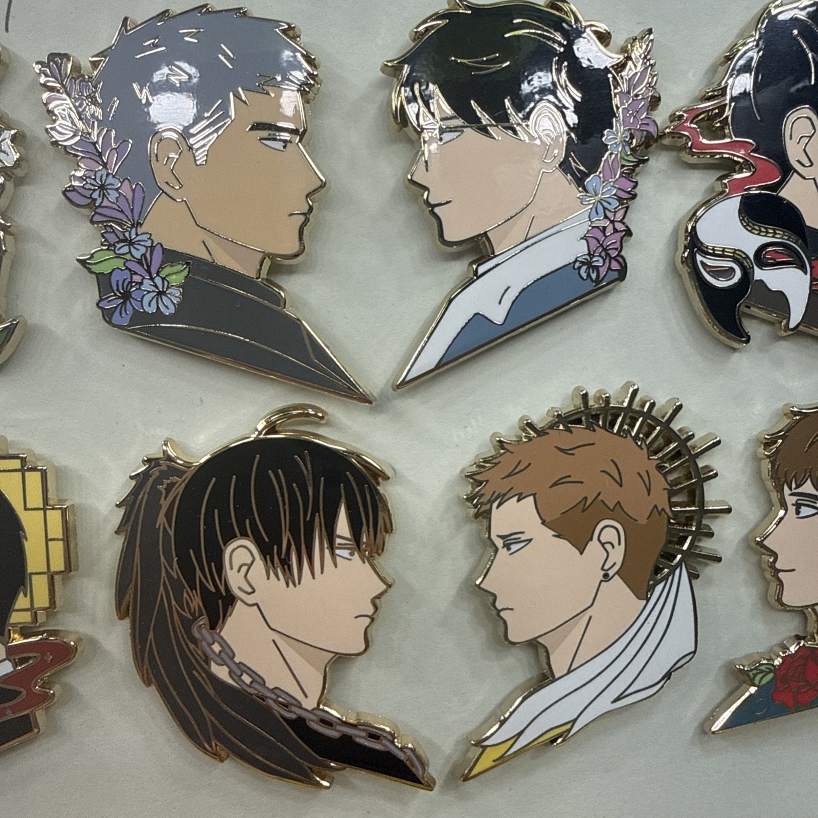 BL Boy’s Love Enamel Pins Set (20 Pieces) manga manhwa couples