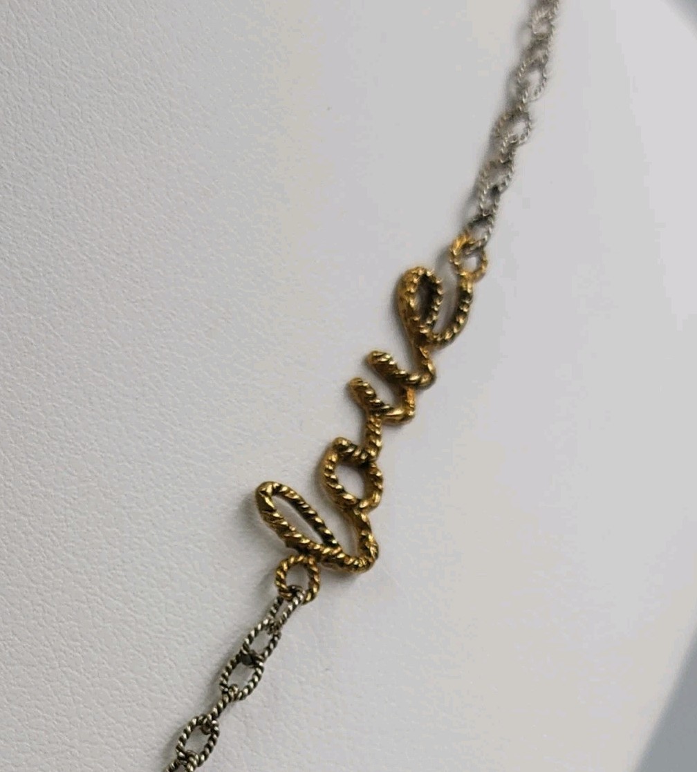 Waxing Poetic Scribbler Sentence 925 silver Beauty is endless so is love 30″