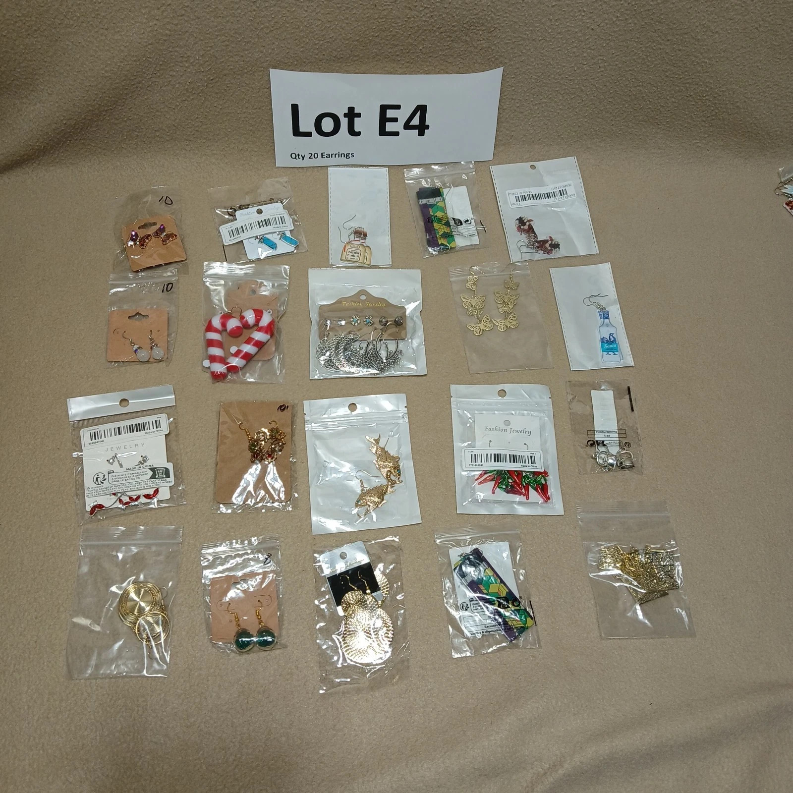 Lot of 100+ Fashion Jewelry Earrings Various Sizes And Styles Wearable UNSIGNED